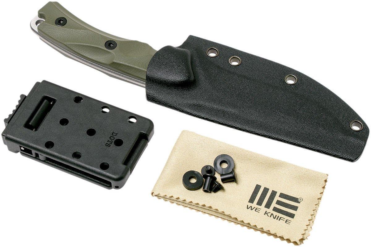 WE Knife Vindex 802A fixed knife, green G10, stonewashed blade