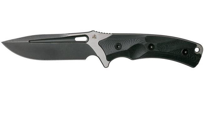 Bild für WE Knife Vindex 802B feststehendes Messer, black G10, stonewashed blade