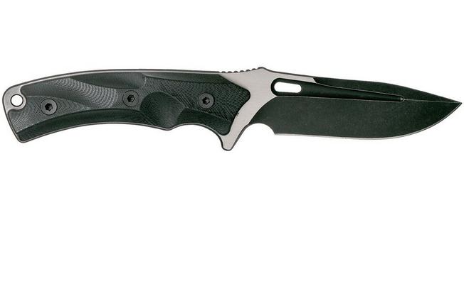 Bild für WE Knife Vindex 802B feststehendes Messer, black G10, stonewashed blade