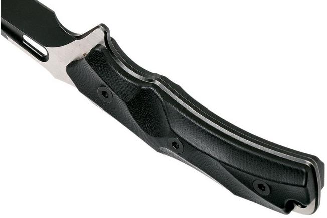Bild für WE Knife Vindex 802B feststehendes Messer, black G10, stonewashed blade