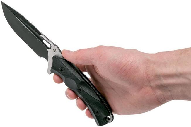 Bild für WE Knife Vindex 802B feststehendes Messer, black G10, stonewashed blade