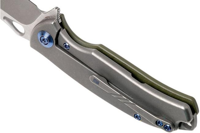 Bild für WE Knife 803B Rectifier Green G10, Stonewashed S35VN Taschenmesser
