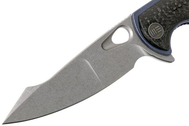 Bild für WE Knife Yucha 810A Taschenmesser, blue Ti with carbonfiber inlays