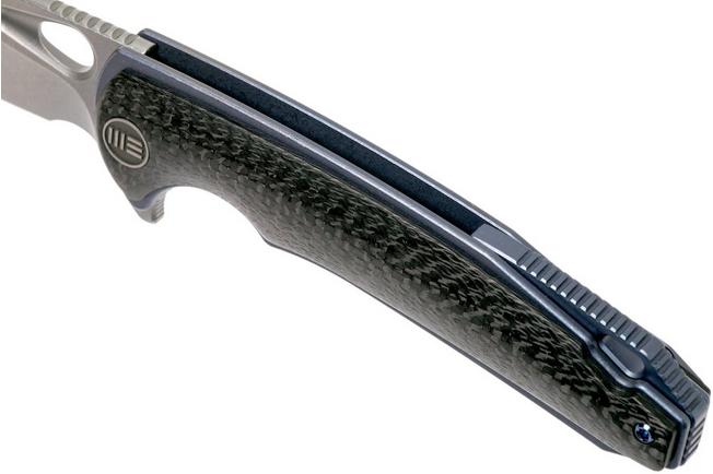 Bild für WE Knife Yucha 810A Taschenmesser, blue Ti with carbonfiber inlays