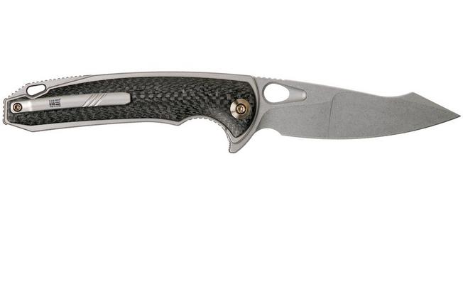 Bild für WE Knife Yucha 810E Taschenmesser, grey Ti with carbonfiber inlays