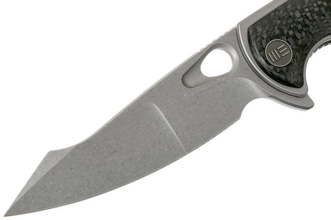 Bild für WE Knife Yucha 810E Taschenmesser, grey Ti with carbonfiber inlays