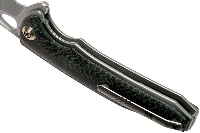 Bild für WE Knife Yucha 810E Taschenmesser, grey Ti with carbonfiber inlays