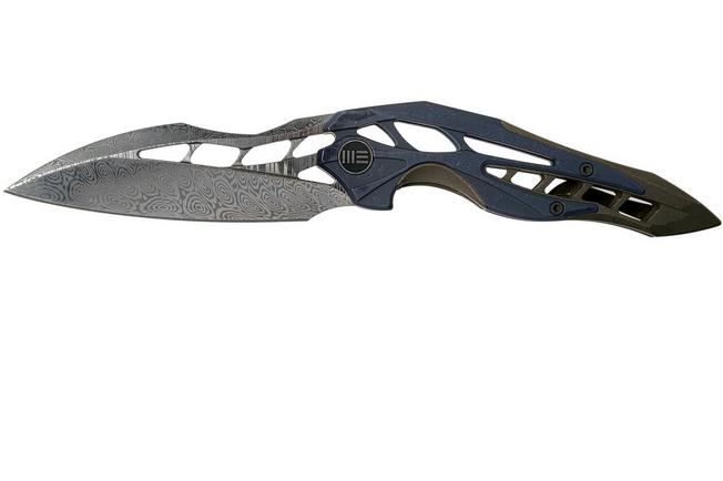 Imagen para WE Knife Arrakis 906DS-1 Damasteel, Titanium navaja, Elijah Isham design