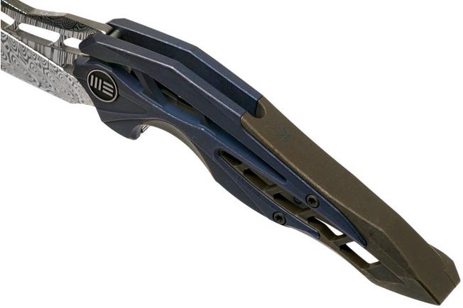Imagen para WE Knife Arrakis 906DS-1 Damasteel, Titanium navaja, Elijah Isham design