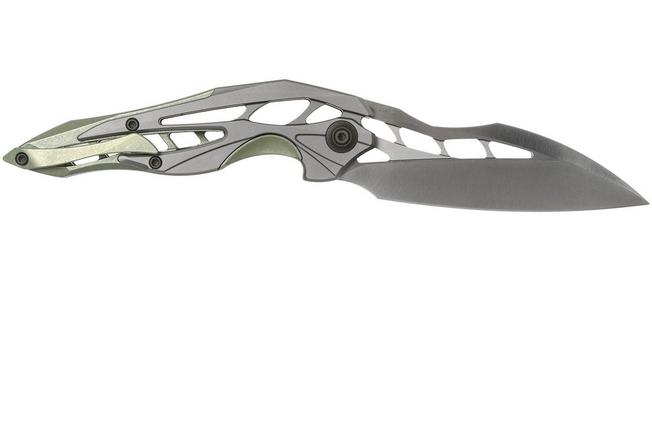 Bild für WE Knife Arrakis 906D Taschenmesser, grey green satin, Elijah Isham Design