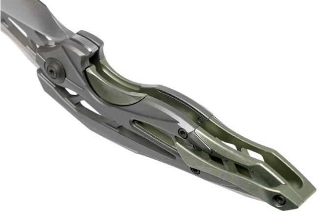 Bild für WE Knife Arrakis 906D Taschenmesser, grey green satin, Elijah Isham Design