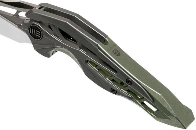 Bild für WE Knife Arrakis 906D Taschenmesser, grey green satin, Elijah Isham Design
