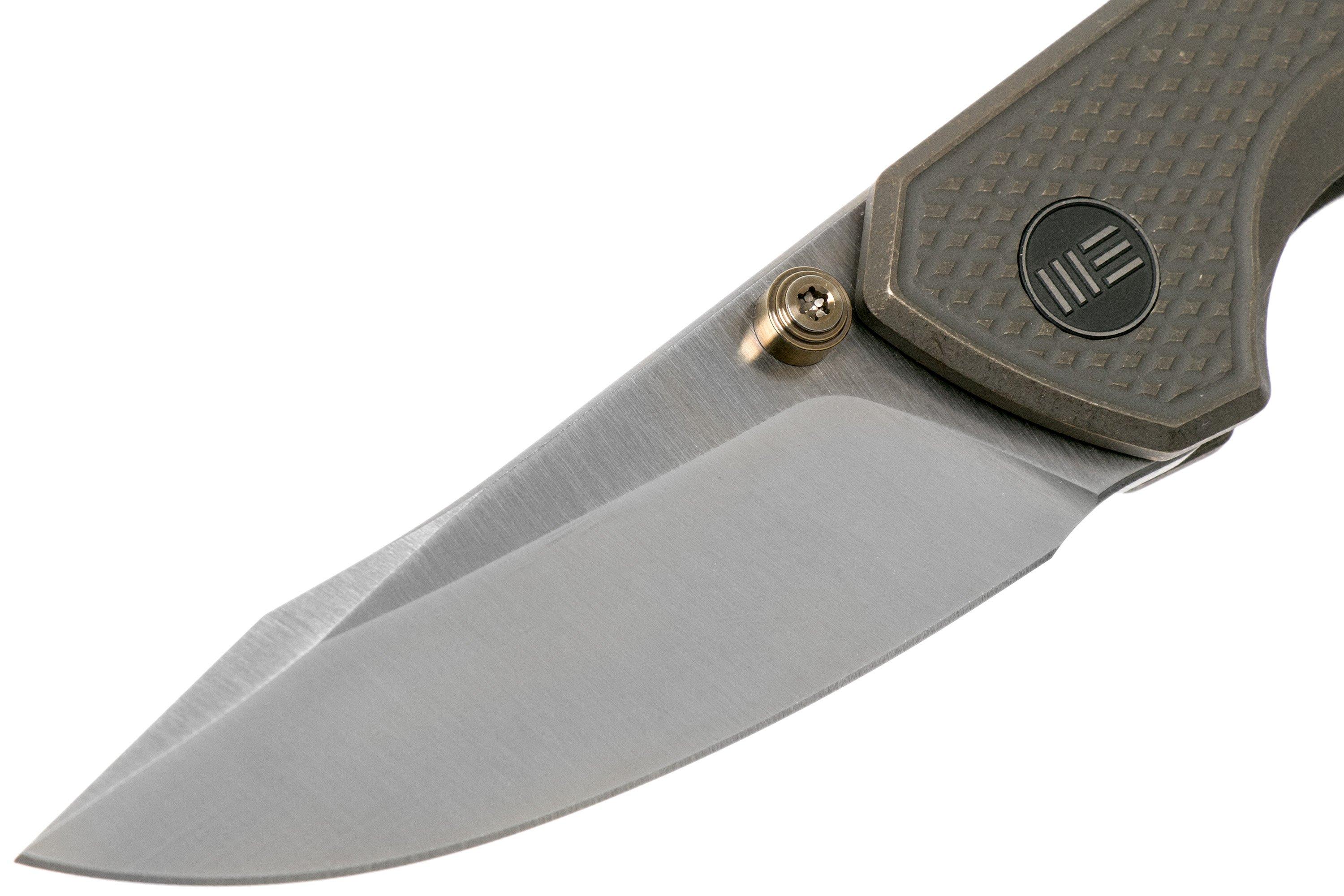 WE Knife Gnar 917A bronze pocket knife, Matthew Degnan design