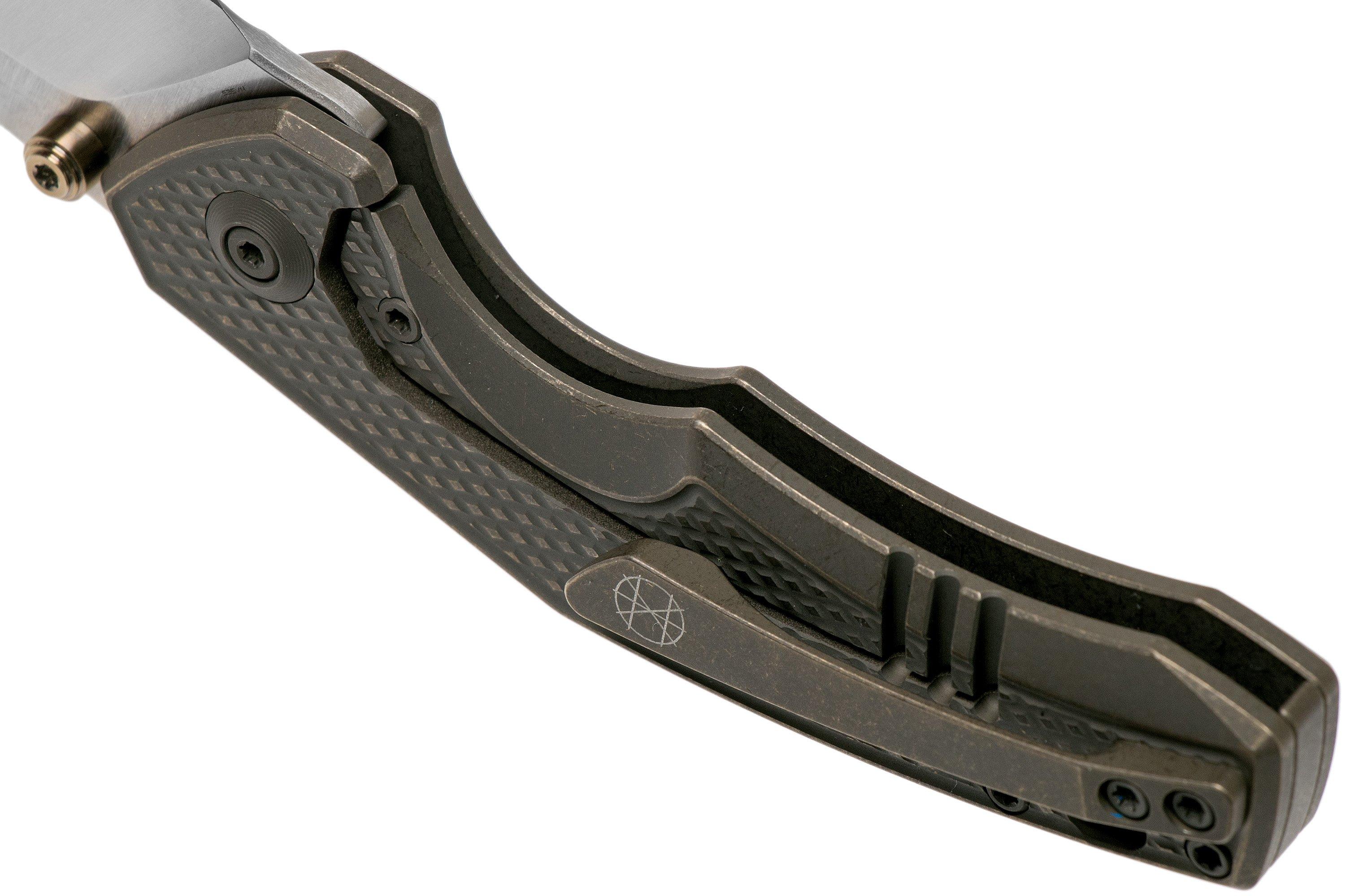 WE Knife Gnar 917A bronze pocket knife, Matthew Degnan design