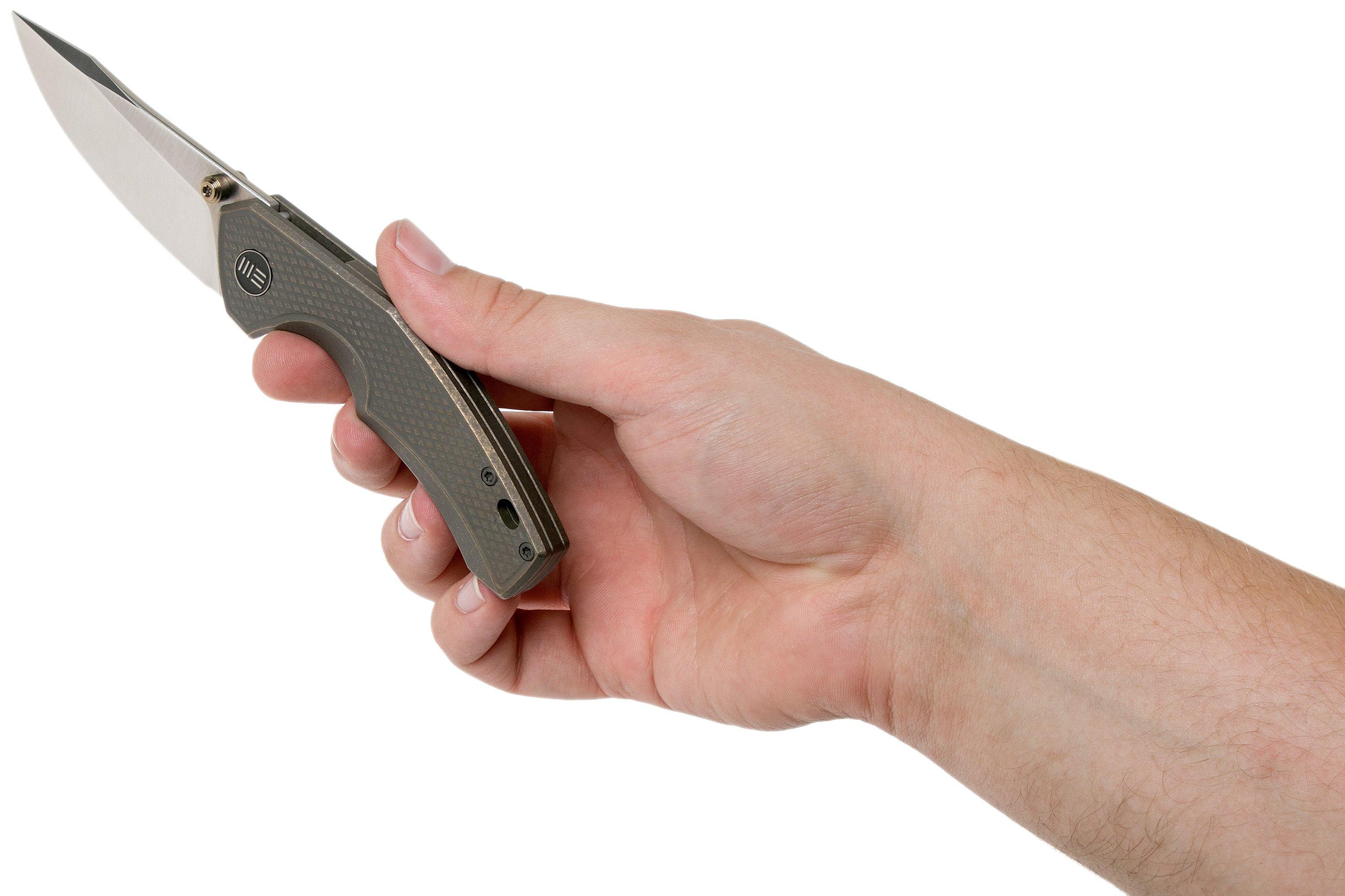 WE Knife Gnar 917A bronze pocket knife, Matthew Degnan design