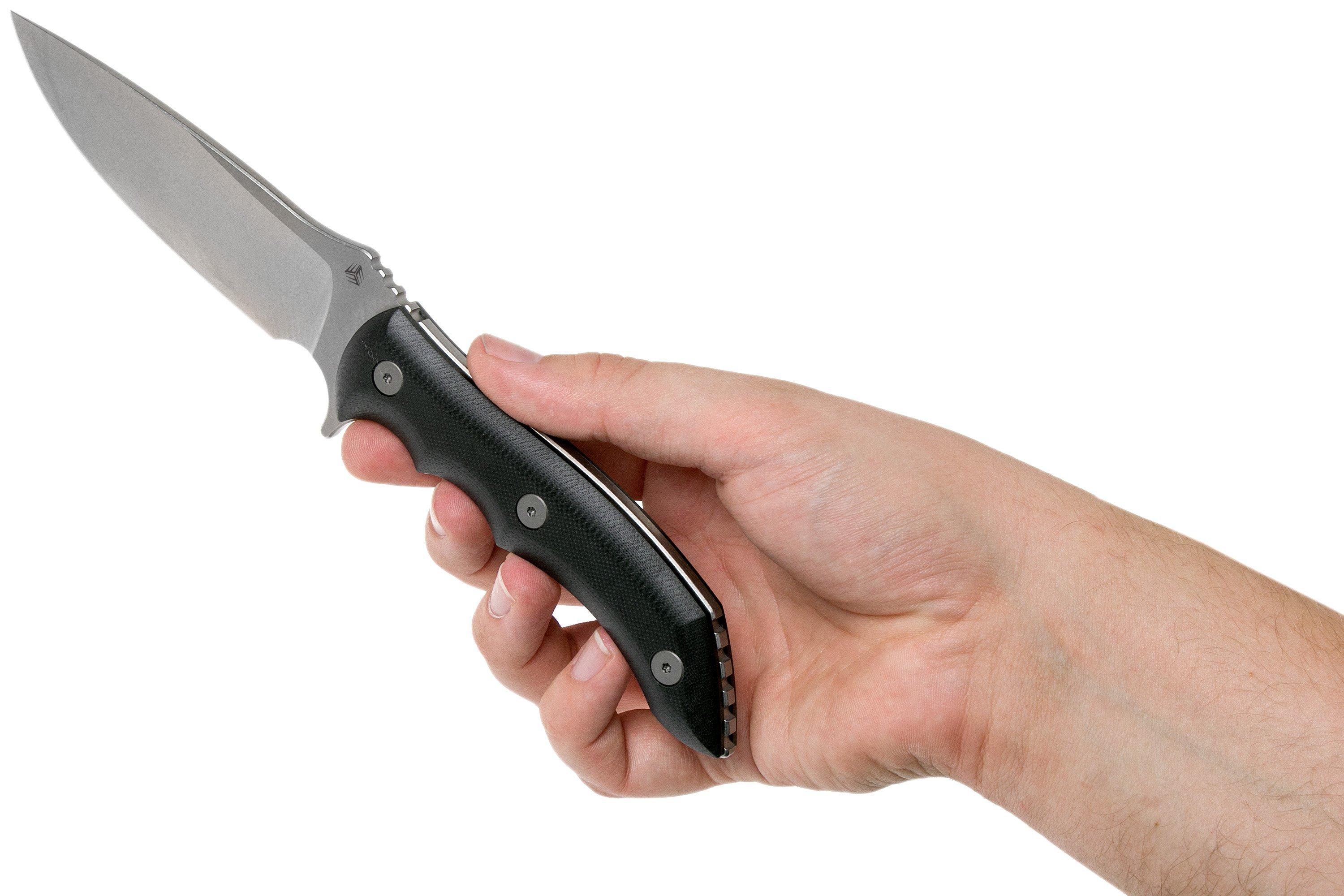 WE Knife Stonefish 919C black couteau à lame fixe Achetez à prix