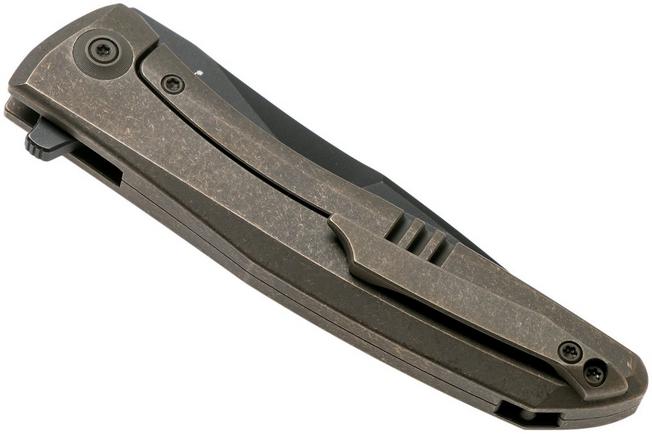 Imagen para WE Knife Scoppio 923C Blackwashed navaja, Bronze , Diseño Toni Tietzel