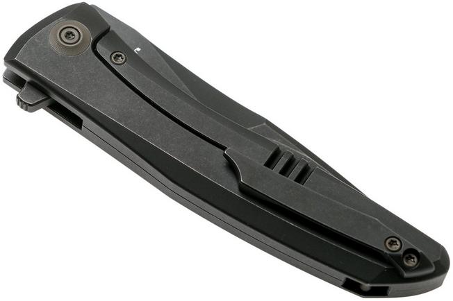 Afbeelding voor WE Knife Scoppio 923D Black, Blackwashed zakmes, Toni Tietzel design