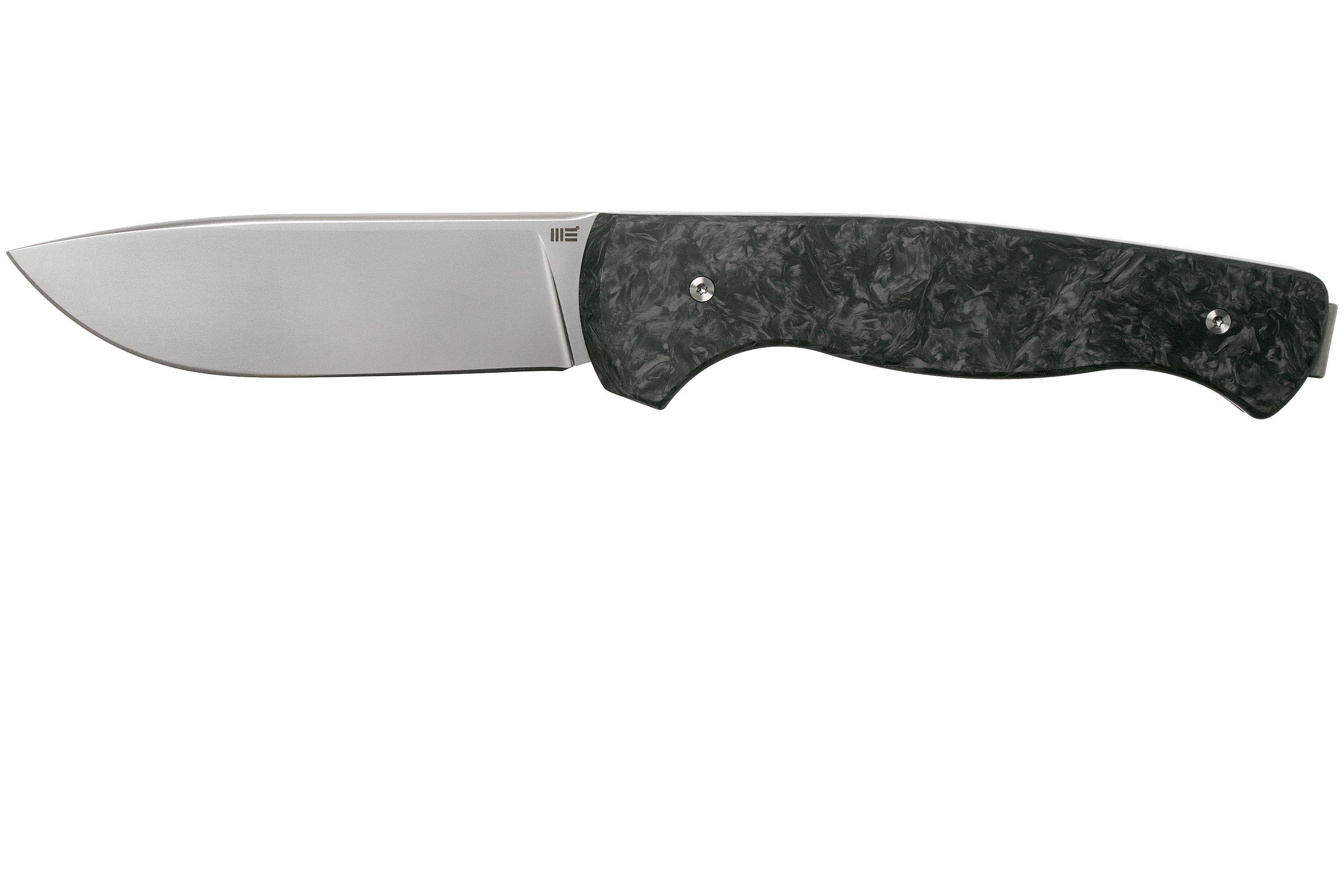 WE Knife MRF 925A Marble Carbon fibre, Polished Beadblast slipjoint