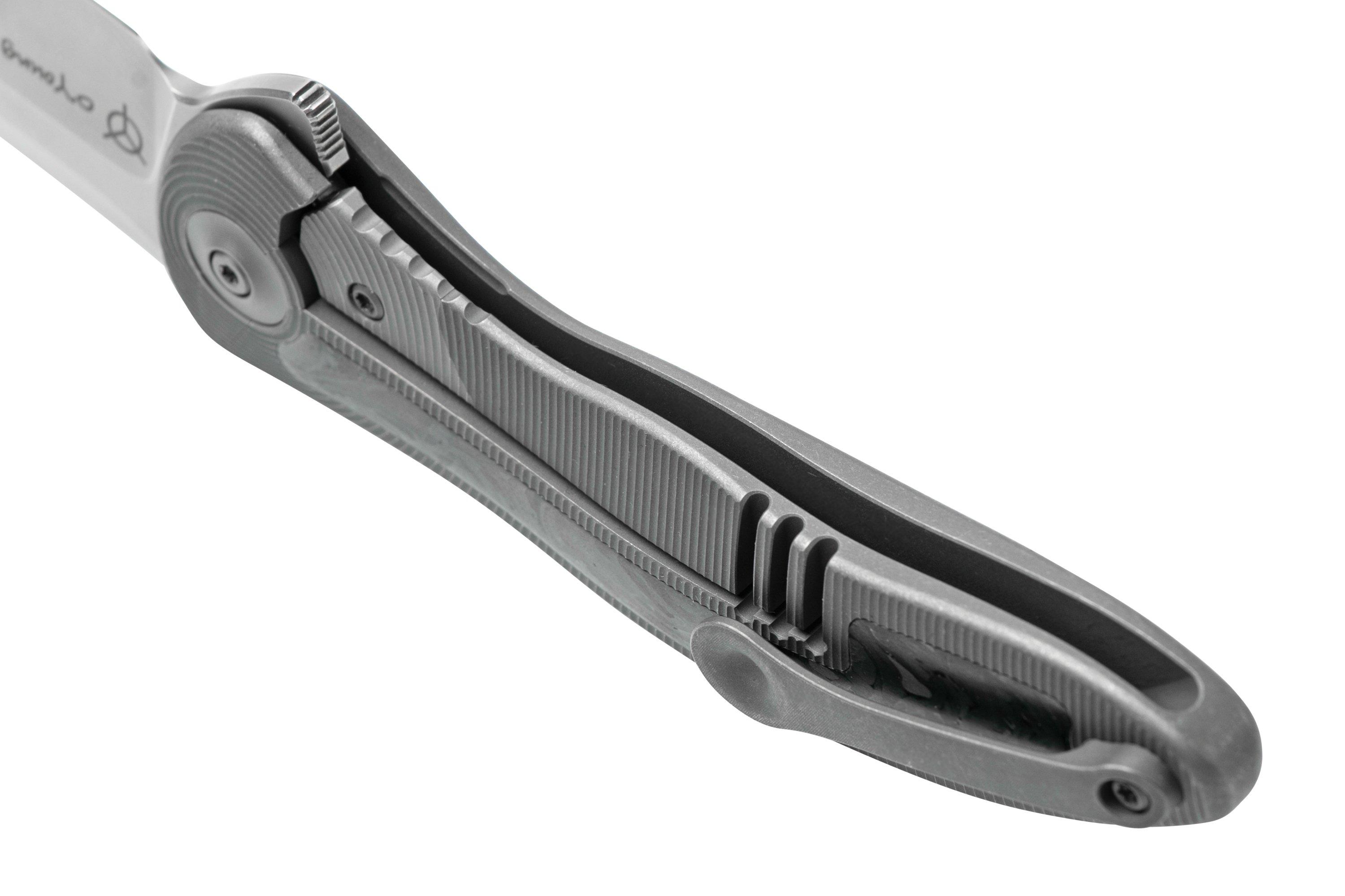 WE Knife Synergy2v2 WE18046CF1, Gray Titanium & Carbon fibre pocket