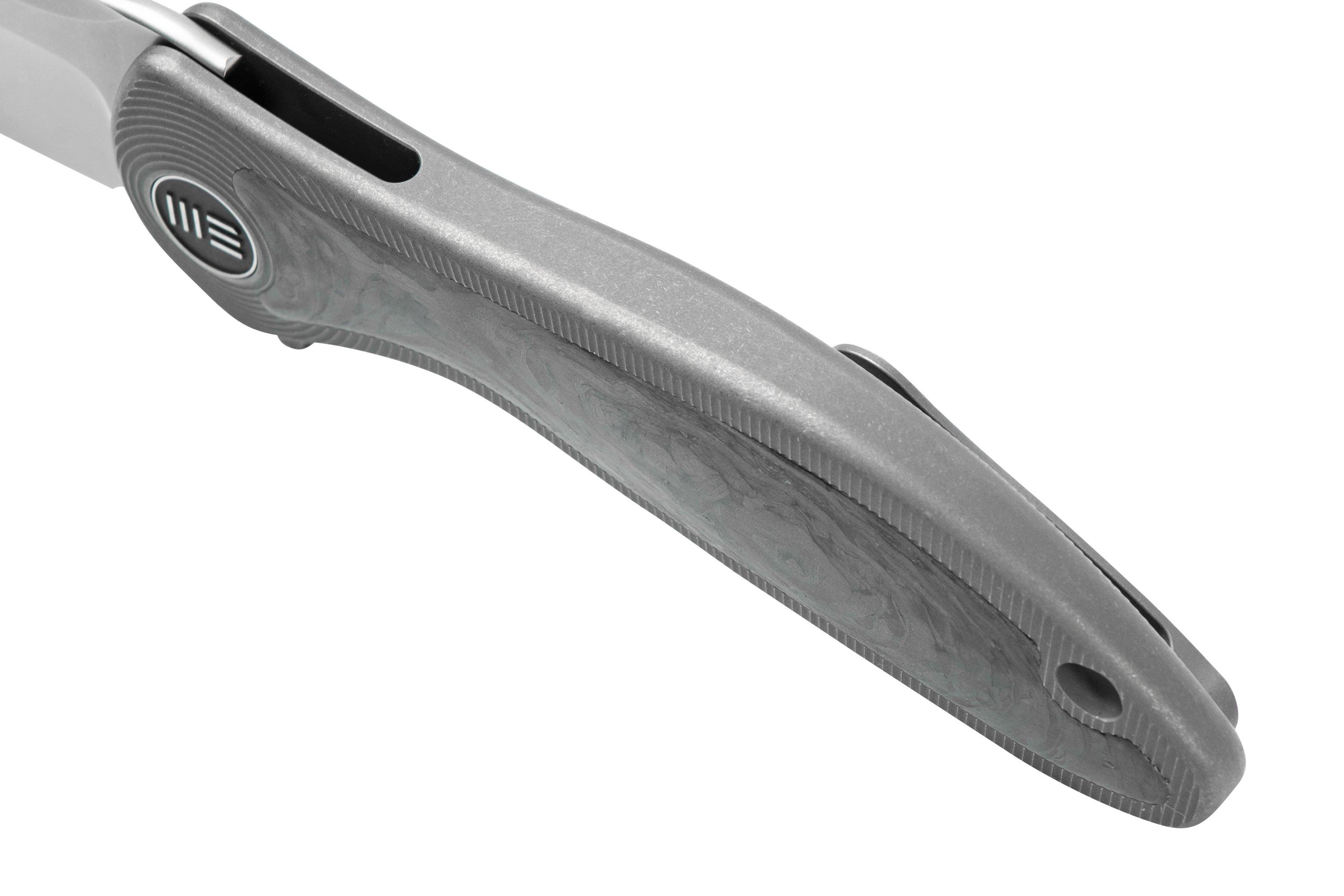 WE Knife Synergy2v2 WE18046CF1, Gray Titanium & Carbon fibre pocket