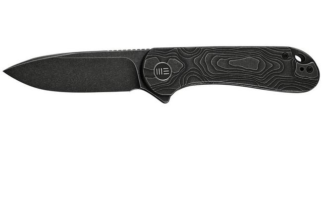 Image pour WE Knife Elementum WE18062XA-1 Black Stonewashed CPM MagnaCut, Black Titanium, couteau de poche