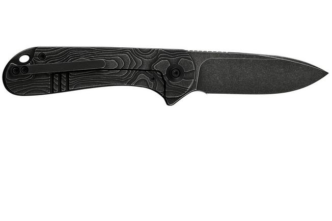 Image pour WE Knife Elementum WE18062XA-1 Black Stonewashed CPM MagnaCut, Black Titanium, couteau de poche