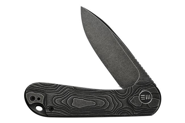 Image pour WE Knife Elementum WE18062XA-1 Black Stonewashed CPM MagnaCut, Black Titanium, couteau de poche
