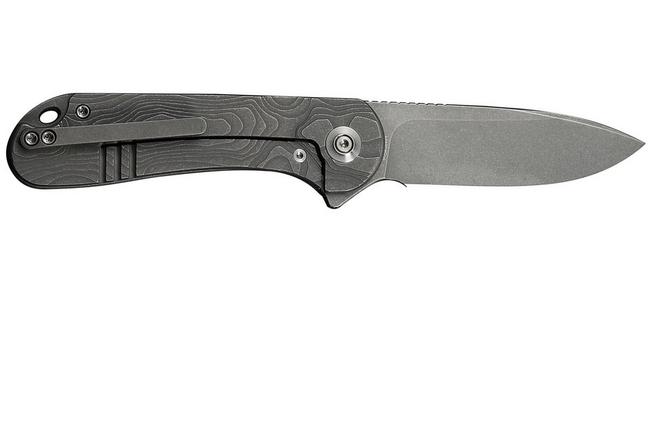 Bild für WE Knife Elementum WE18062XA-2, Grey Stonewashed CPM MagnaCut, Grey Titanium Taschenmesser