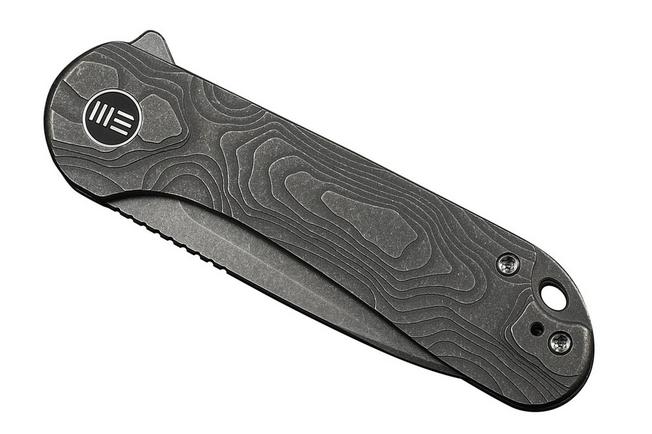 Bild für WE Knife Elementum WE18062XA-2, Grey Stonewashed CPM MagnaCut, Grey Titanium Taschenmesser