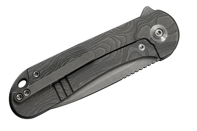 Bild für WE Knife Elementum WE18062XA-2, Grey Stonewashed CPM MagnaCut, Grey Titanium Taschenmesser