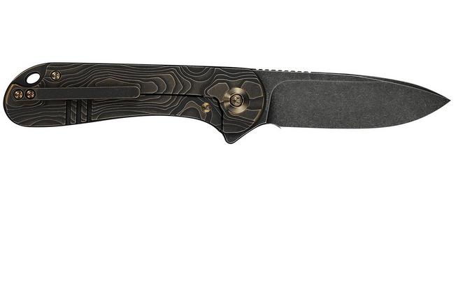 Bild für WE Knife Elementum WE18062XA-3, Black Stonewashed CPM MagnaCut, Black/Bronze Titanium, Taschenmesser