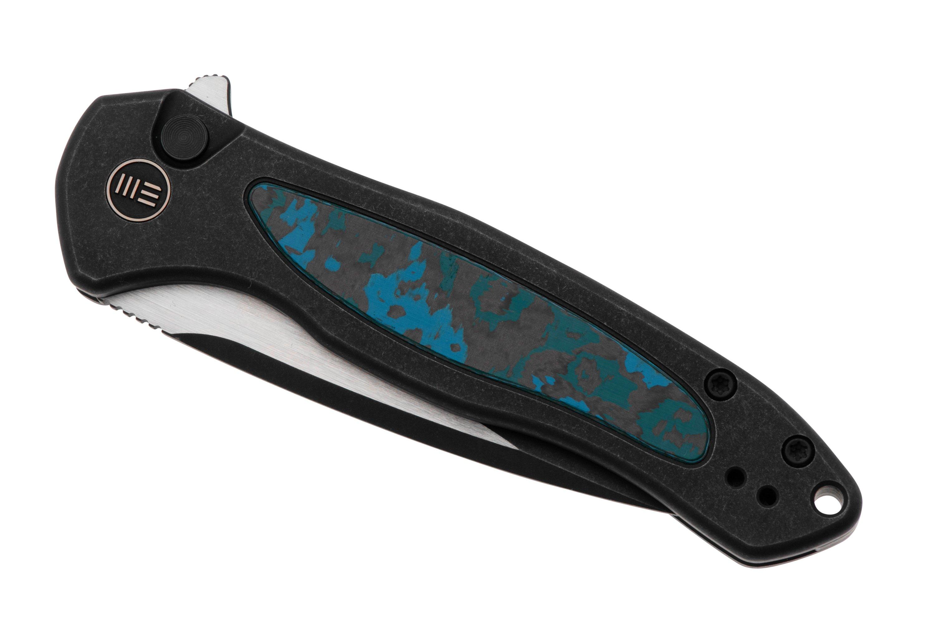 WE Knife Kitefin WE19002N1, Blackwashed Satin Flats CPM 20CV, Black