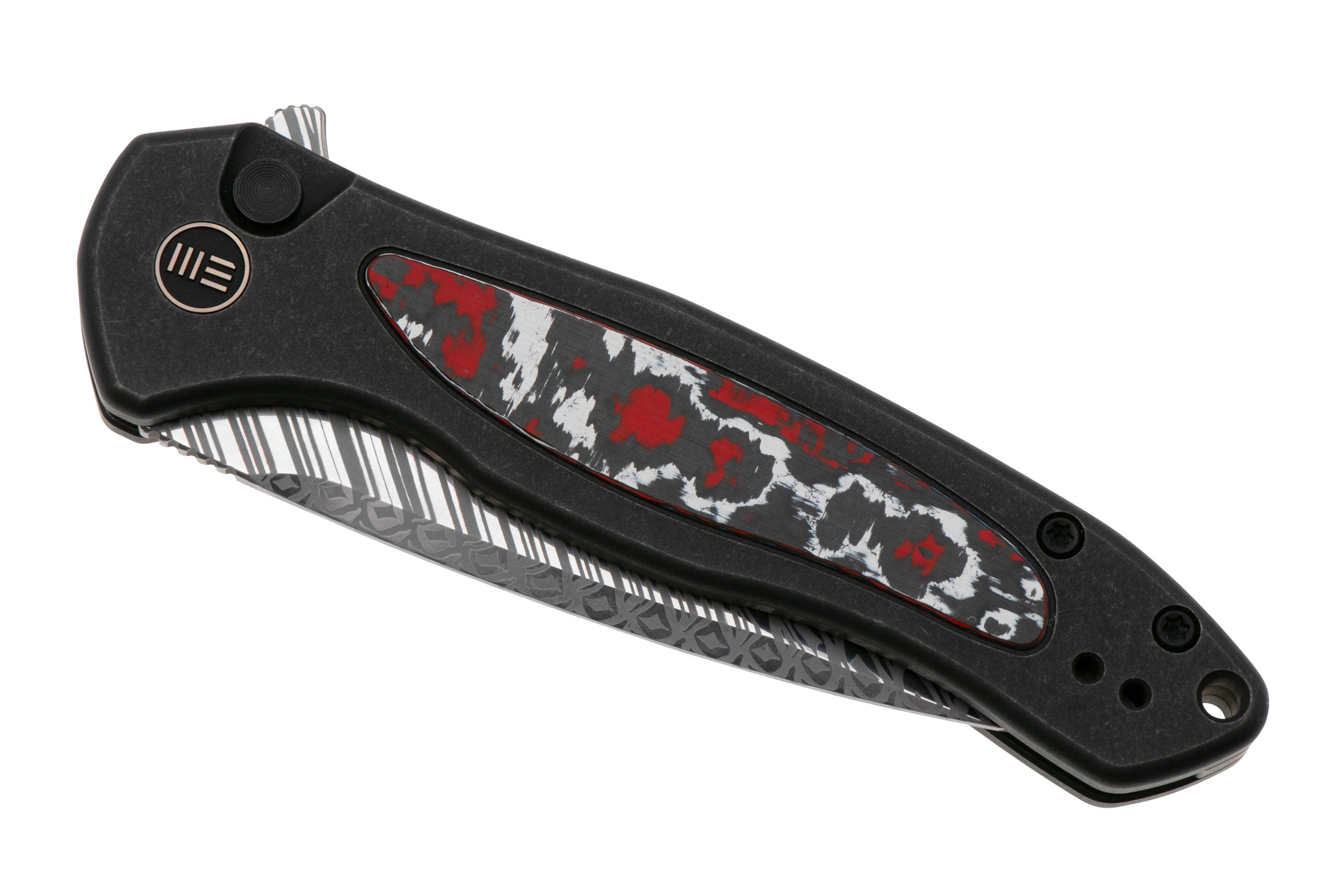 WE Knife Kitefin WE19002N-DS1, Fafnir Damasteel, Black Titanium, Nebula Fat  Carbon Fiber, Limited Edition, pocket knife