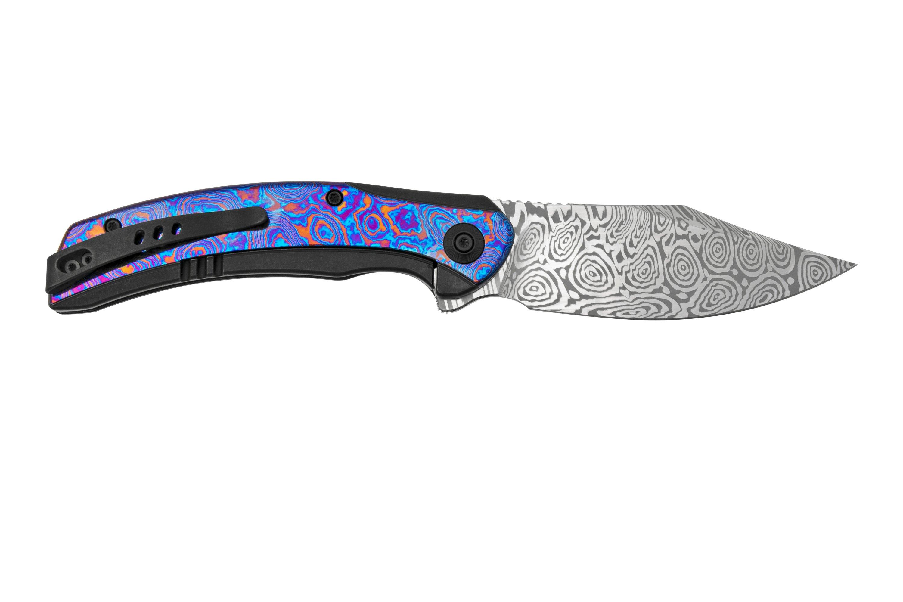 WE Knife Snick WE19022F-DS1 Damasteel, Timascus pocket knife ...