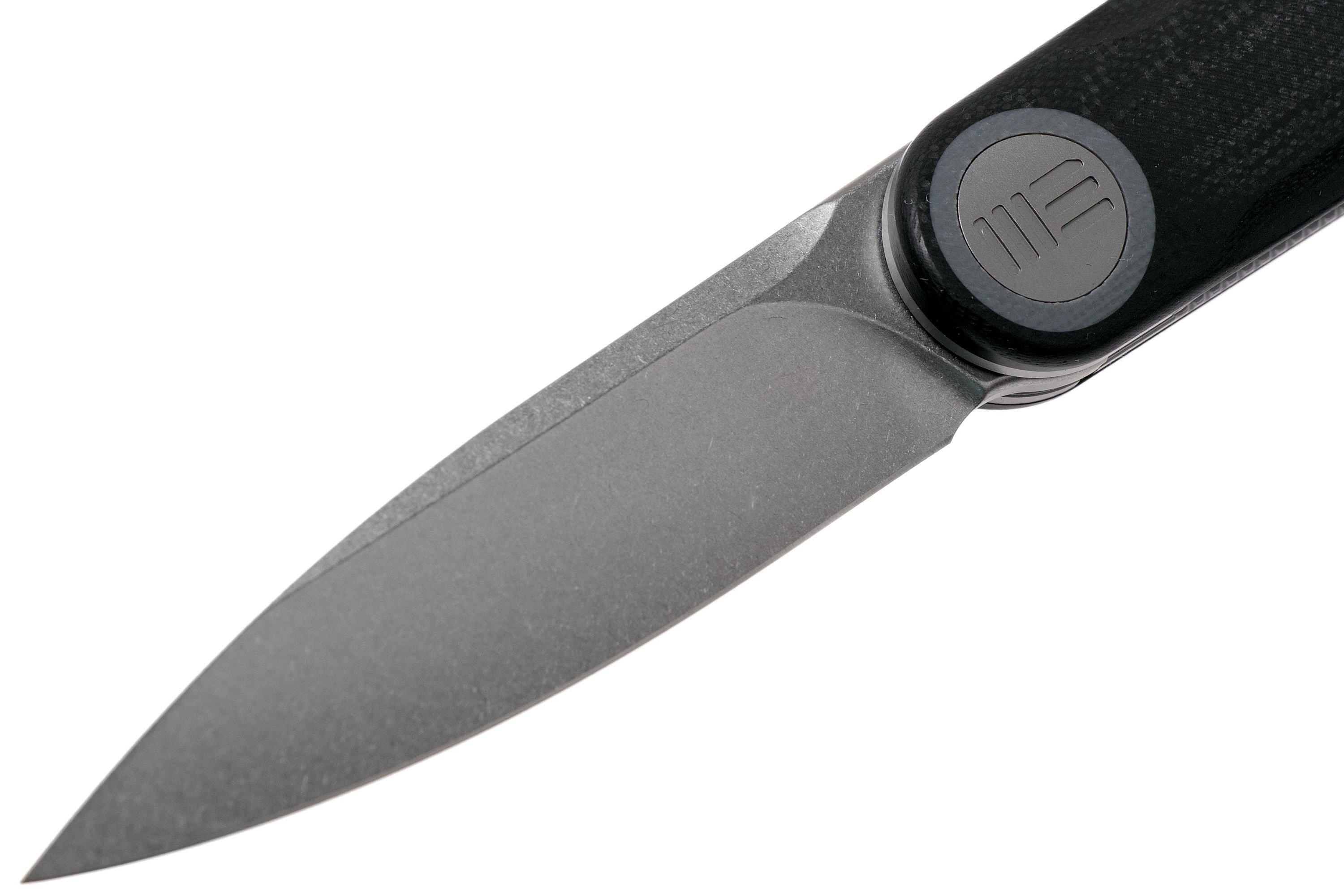 WE Knife Eidolon Drop Point, Integral schwarzes G10 WE19074AB