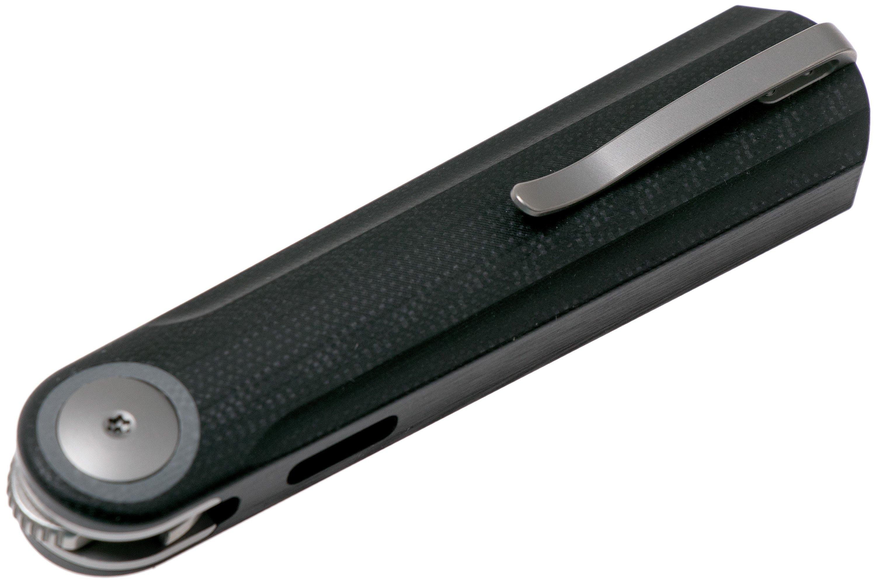 WE Knife Eidolon Drop Point, Integral Black G10 WE19074AB zakmes