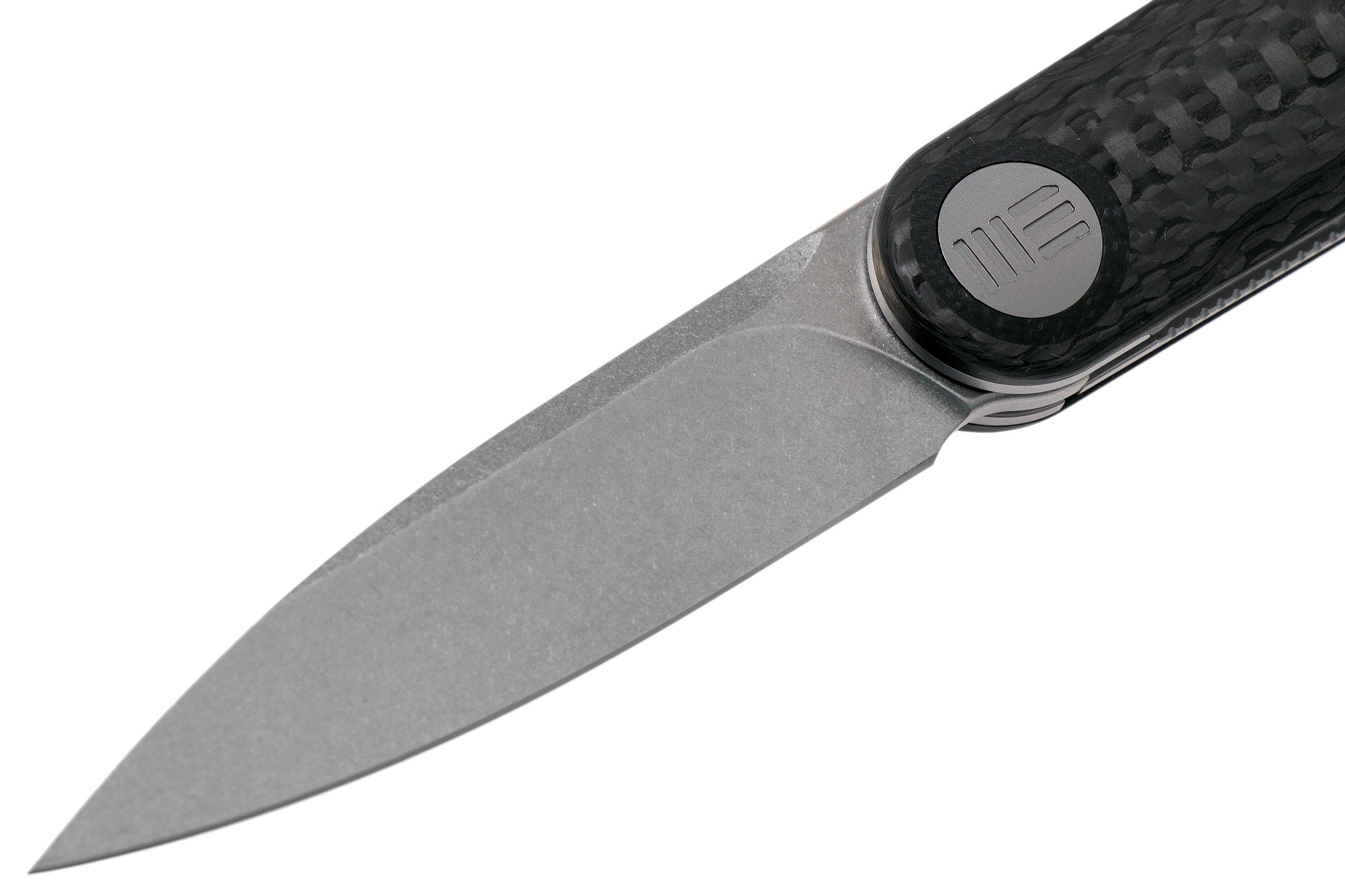 WE Knife Eidolon Drop Point, Integral Carbonfiber WE19074AC zakmes