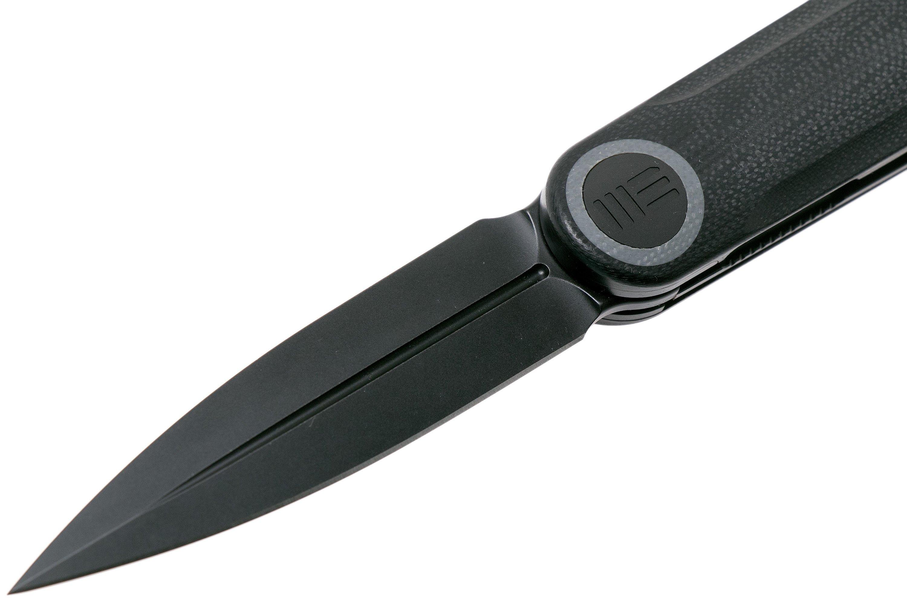 WE Knife Eidolon Dagger, Integral Black G10 WE19074BB zakmes, Justin