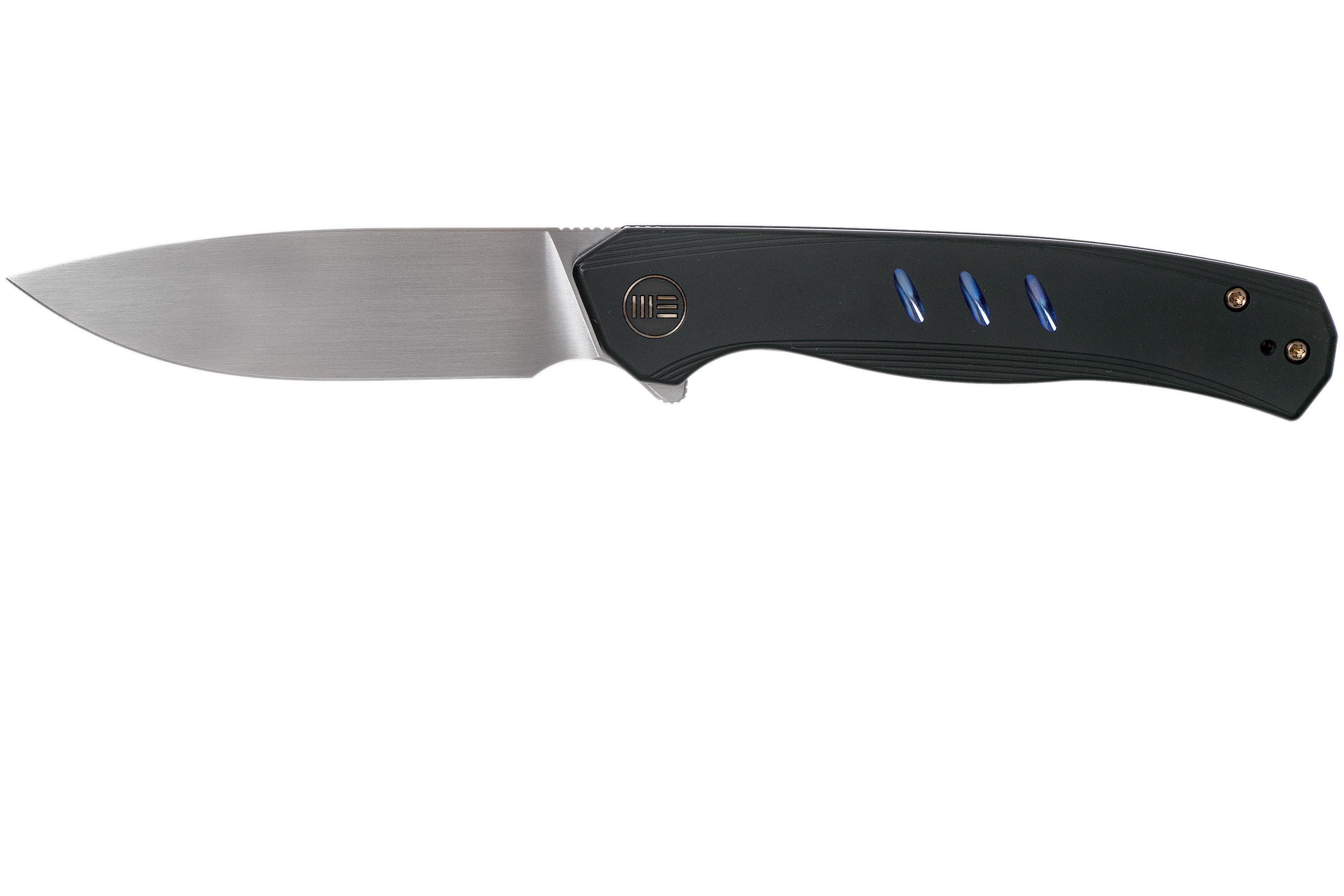 WE Knife Seer WE20015-1 Hand Rubbed, Black Titanium Limited Edition ...