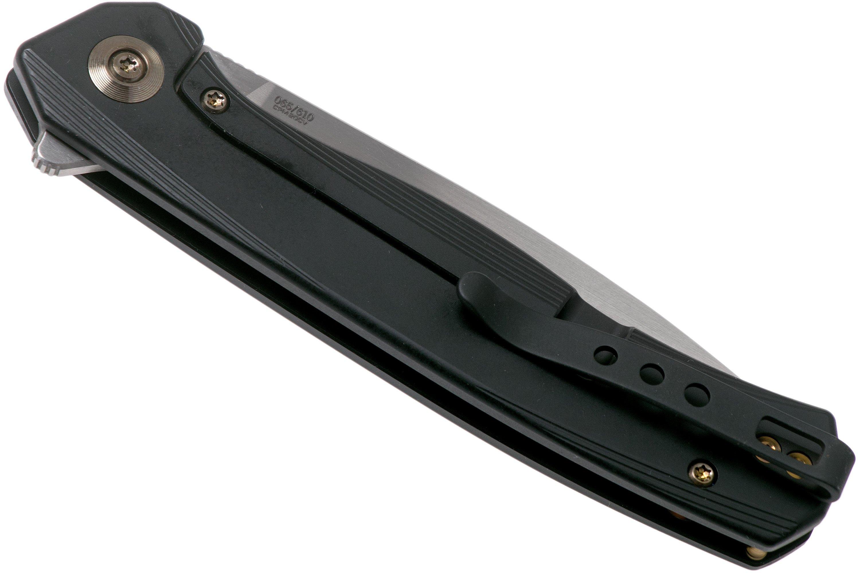 WE Knife Seer WE20015-1 Hand Rubbed, Black Titanium Limited Edition ...