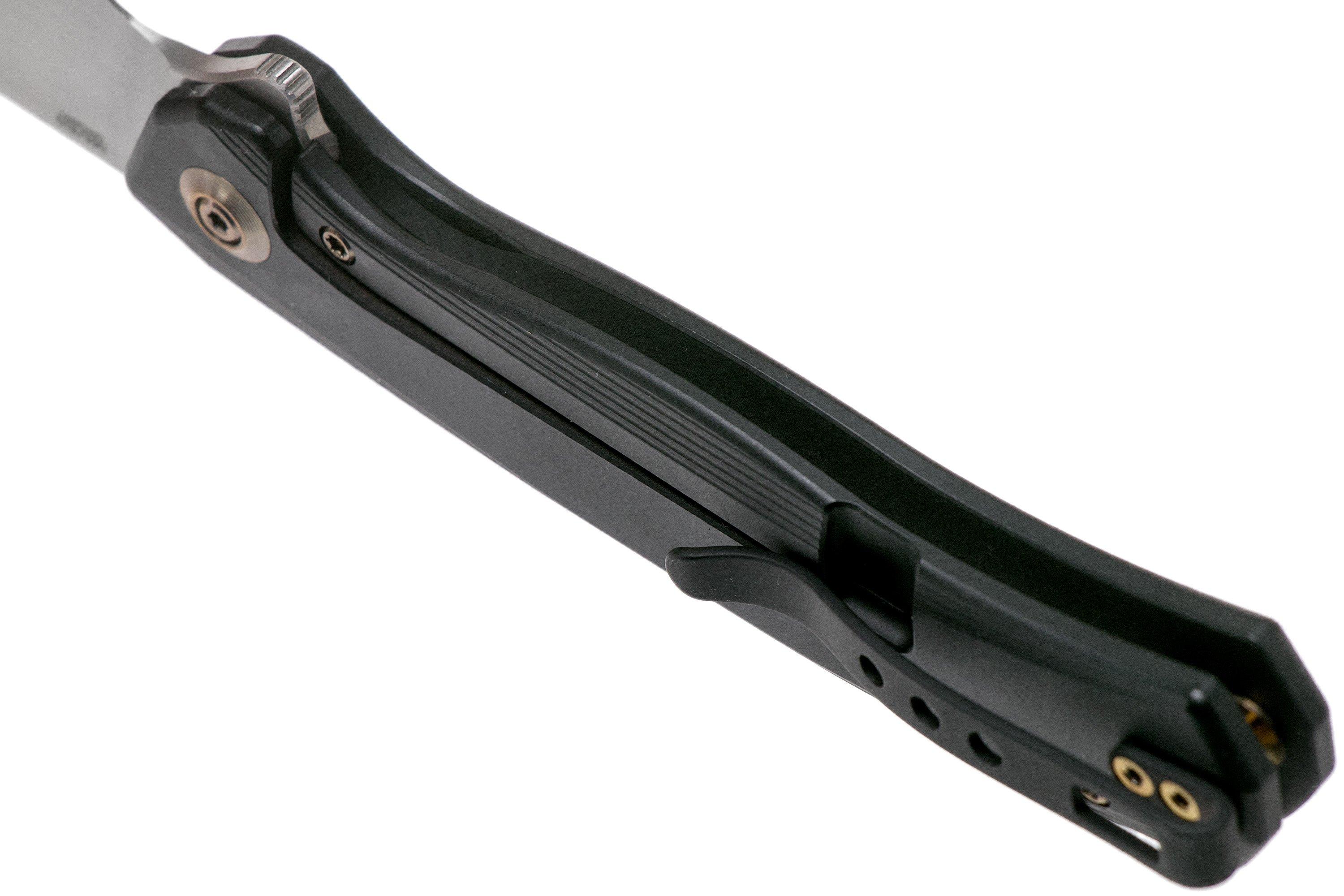 WE Knife Seer WE20015-1 Hand Rubbed, Black Titanium Limited Edition ...