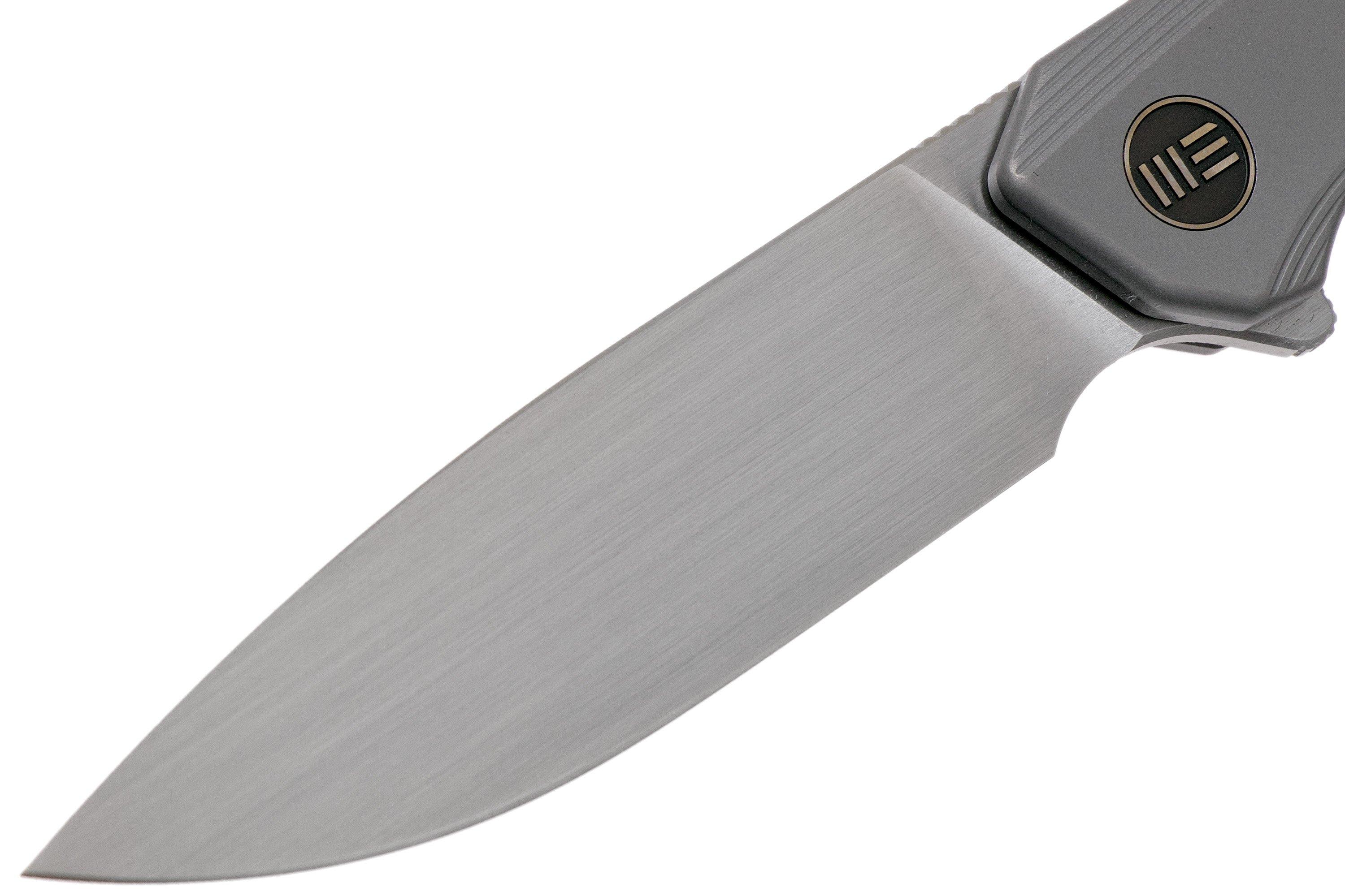 WE Knife Seer WE20015-3 Hand Rubbed, Gray Titanium Limited Edition ...