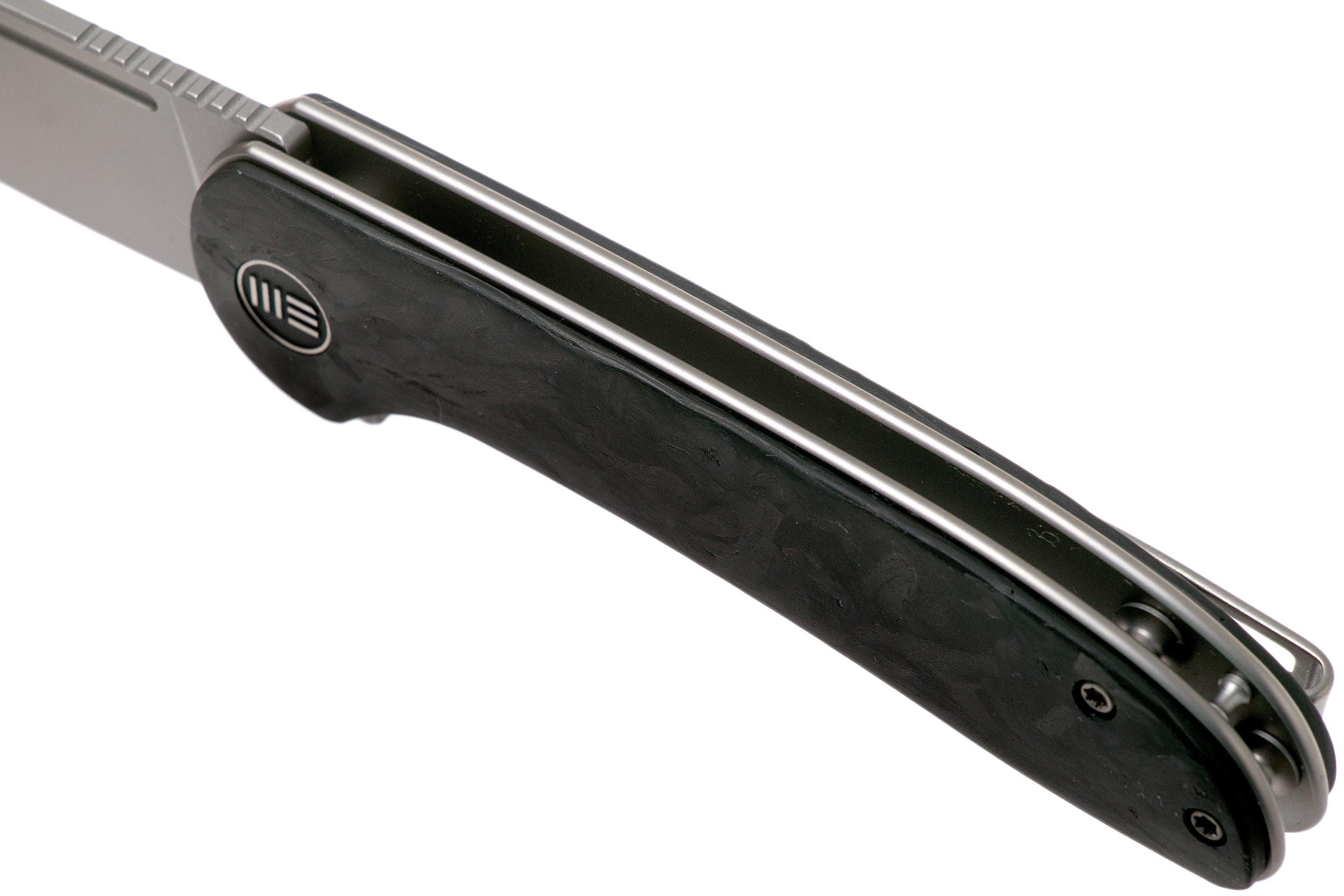 WE Knife Saakshi WE20020C1 Stonewashed, Carbon fibre pocket knife Advantageously shopping at