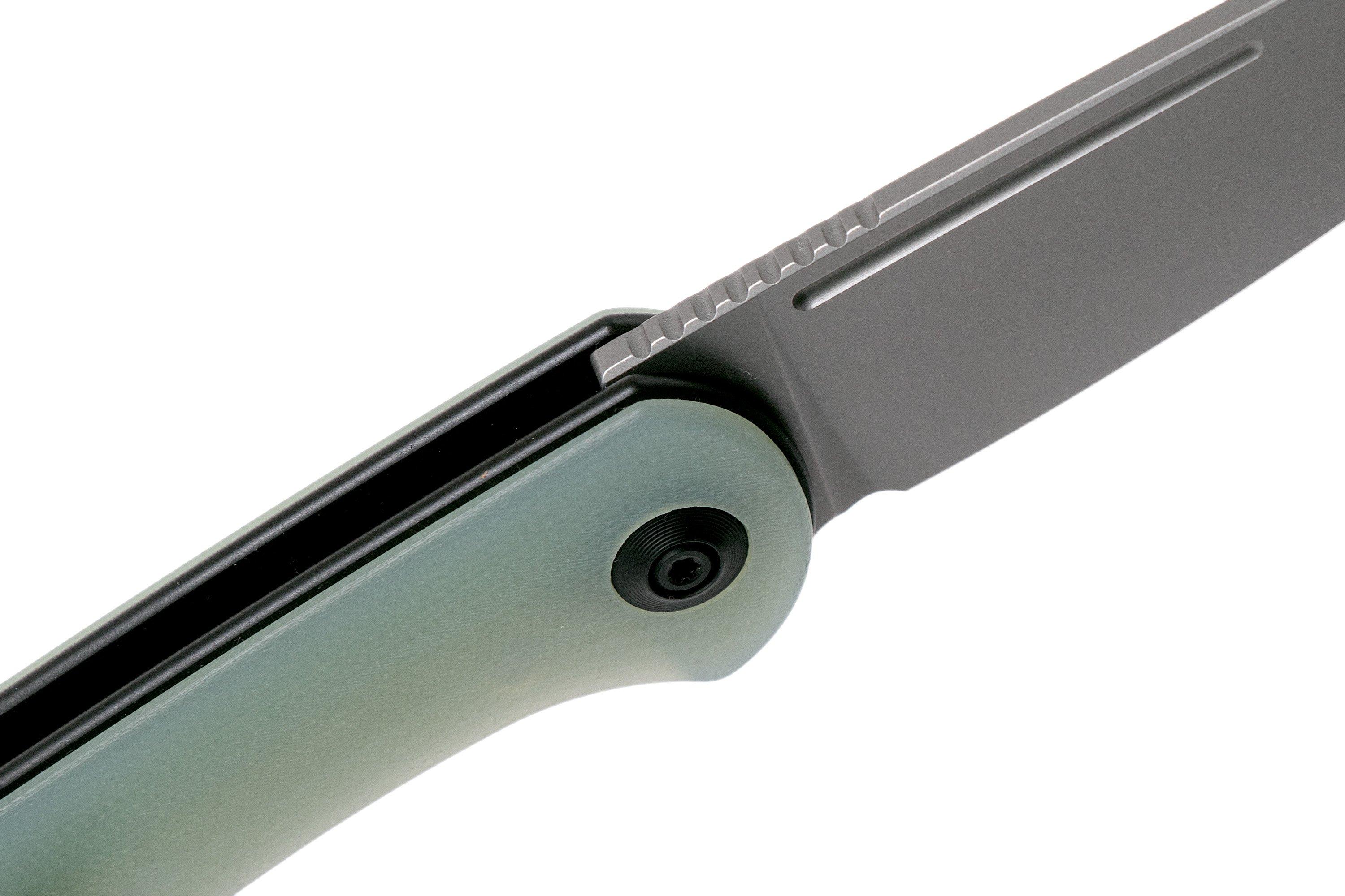 WE Knife Saakshi WE20020C4 Stonewashed, Natural G10 pocket knife