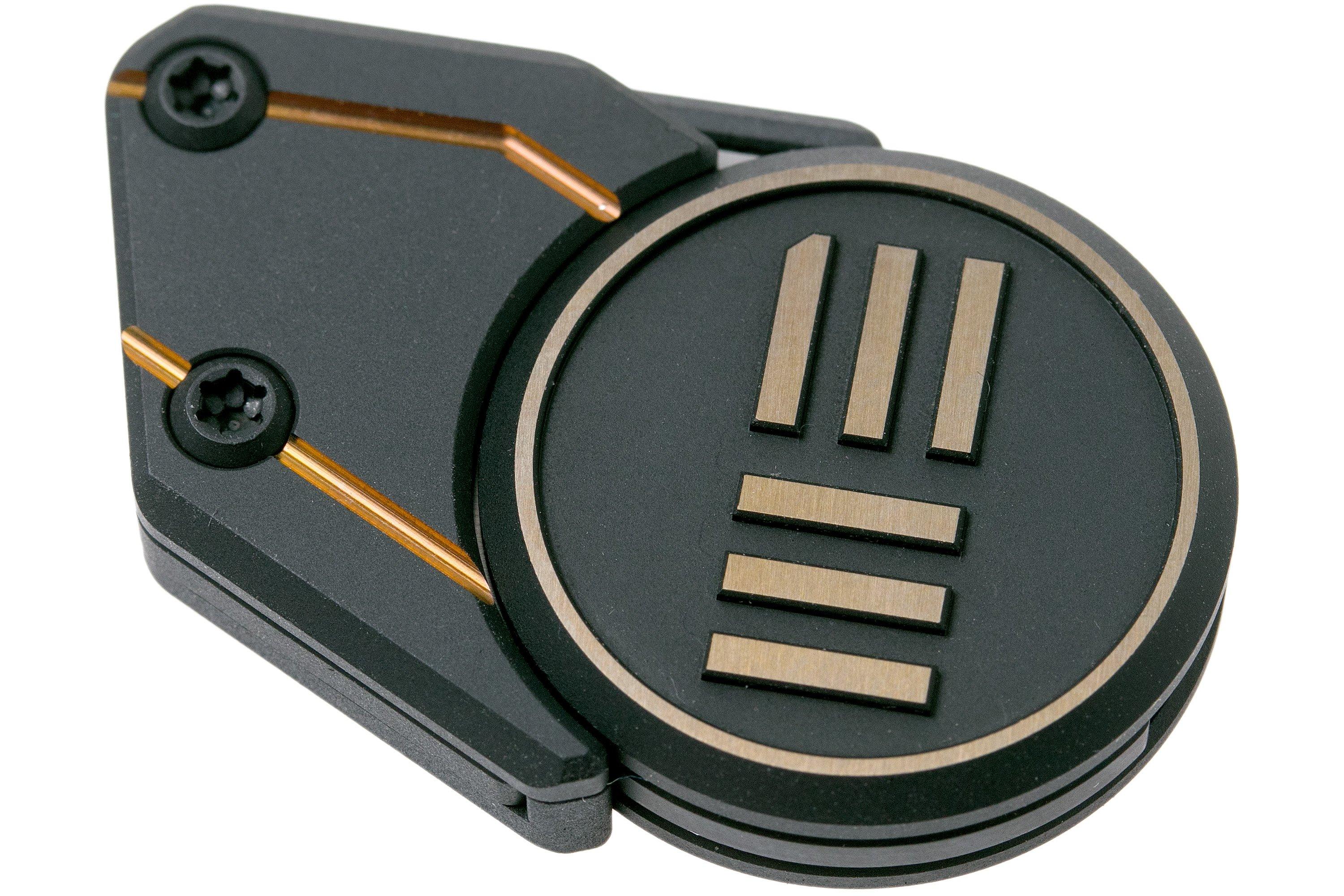 WE Knife Quark WE200211 Gold neck knife, Ostap Hel design