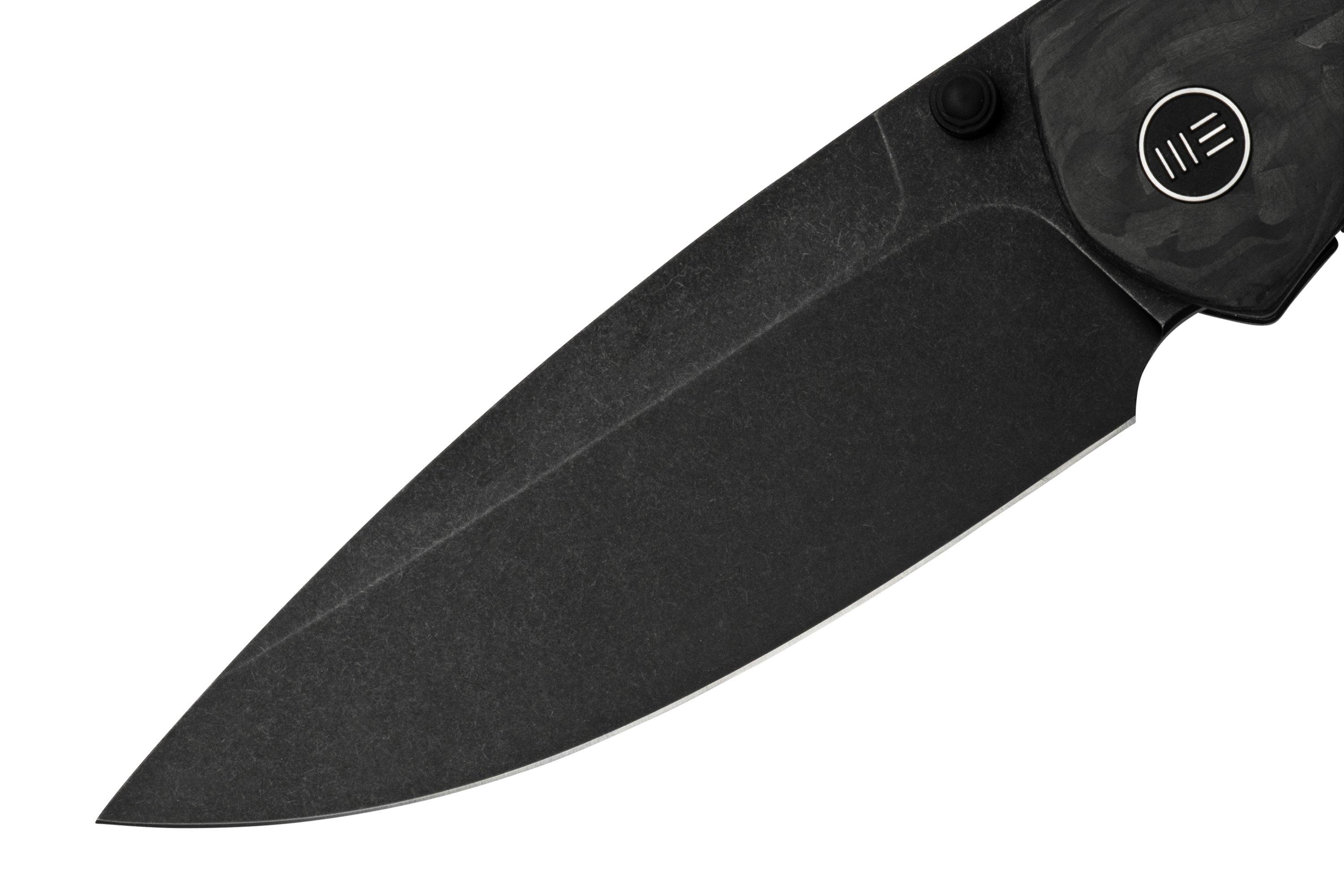 WE Knife Esprit 20025AC Blackwashed, Marble Carbon fibre pocket knife