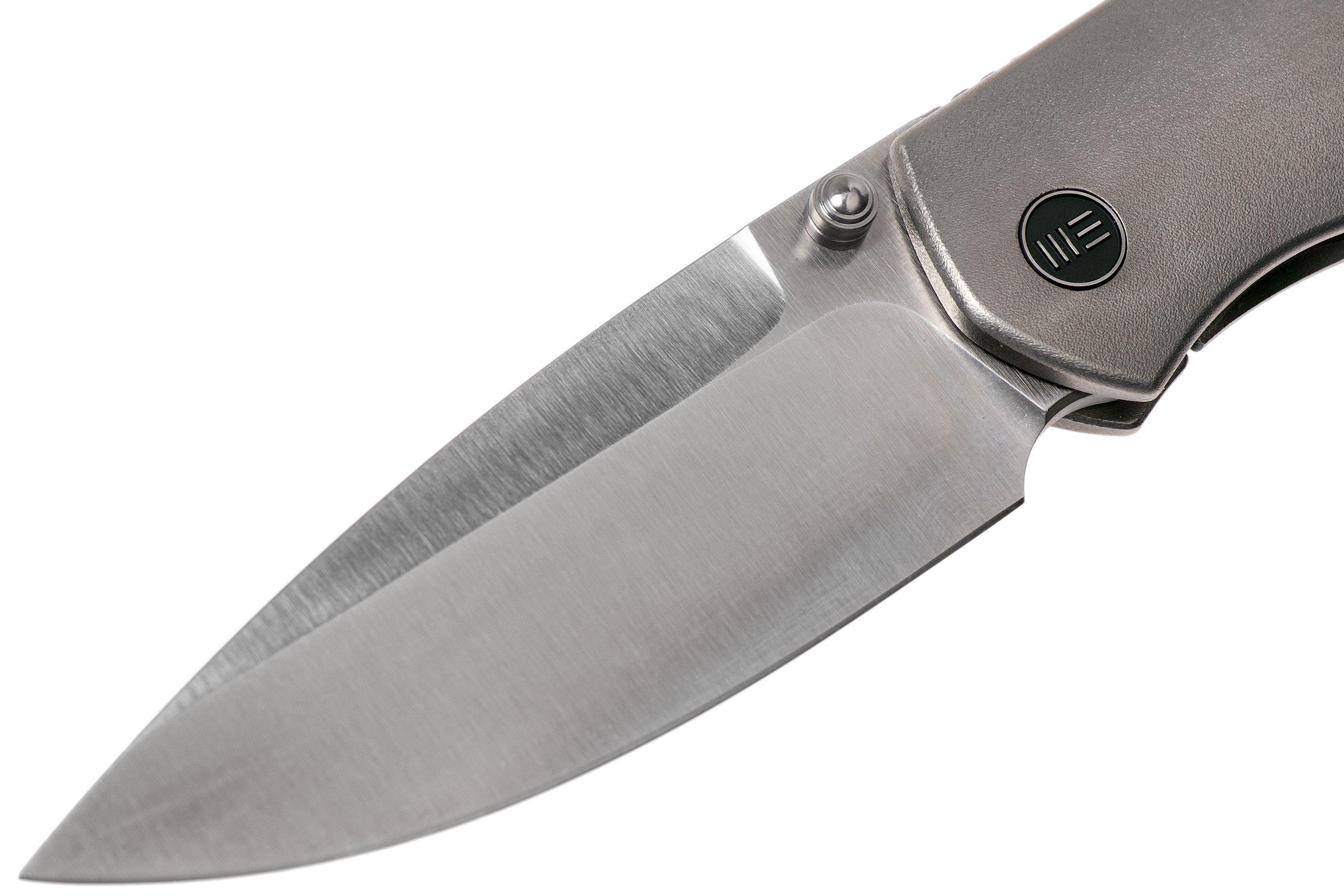 WE Knife Esprit 20025BA Satin, Orange Peel Titanium zakmes, Ray