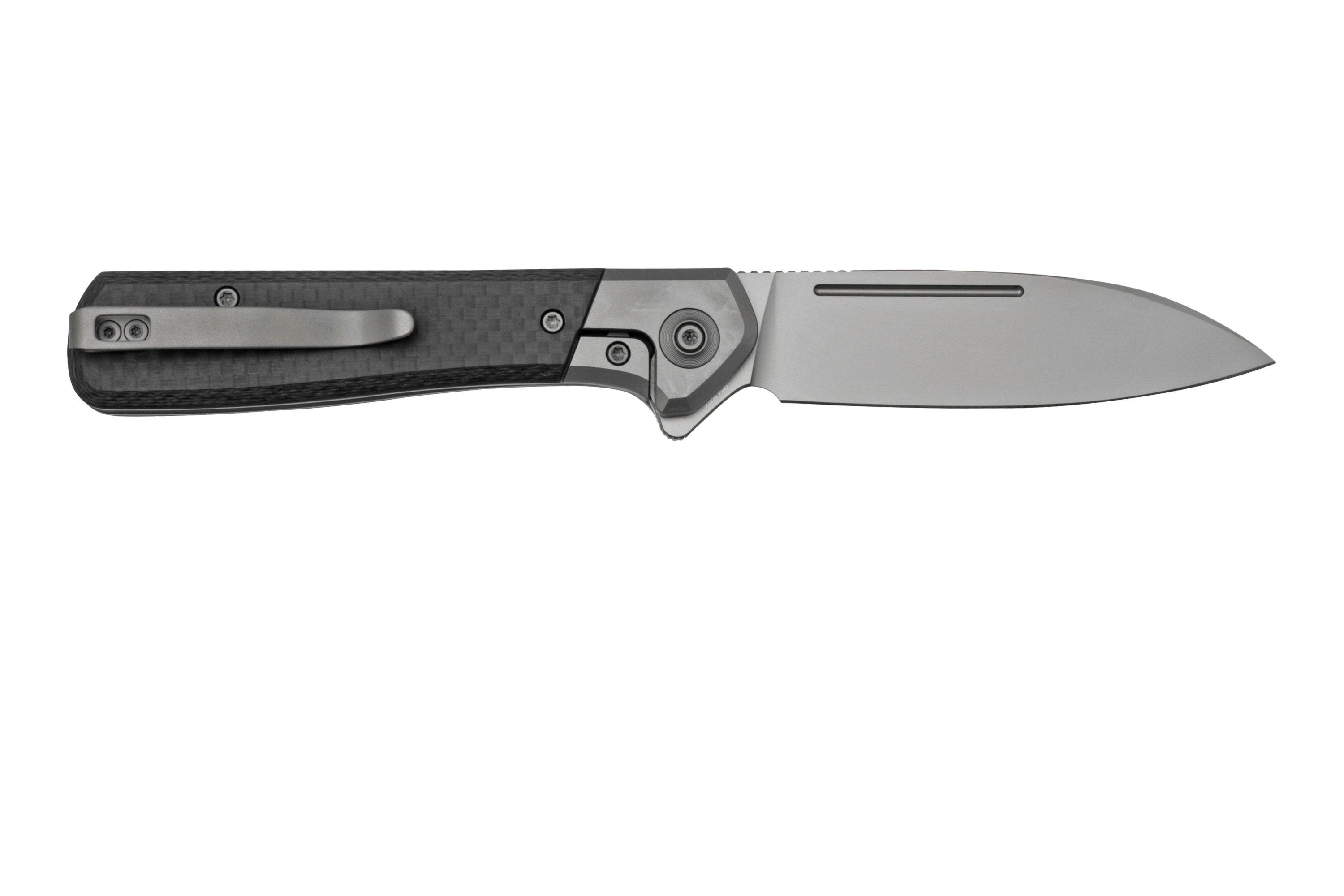 WE Knife Soothsayer WE200501 Grey Titanium/Carbonfiber, pocket knife