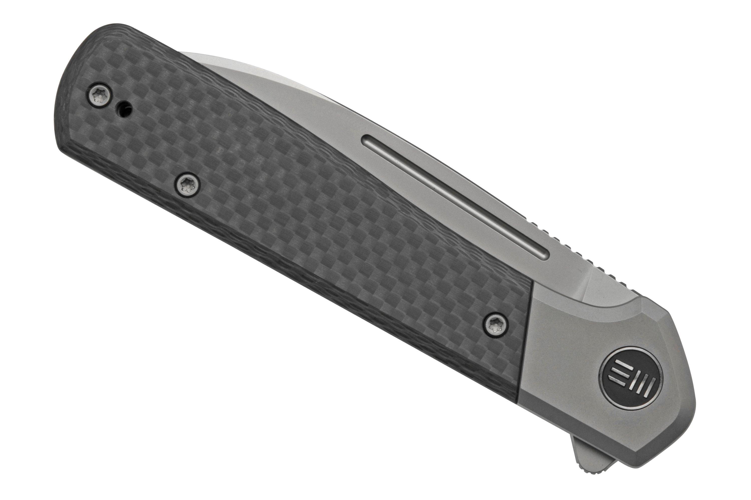 WE Knife Soothsayer WE20050-1 Grey Titanium/Carbonfiber, pocket knife ...